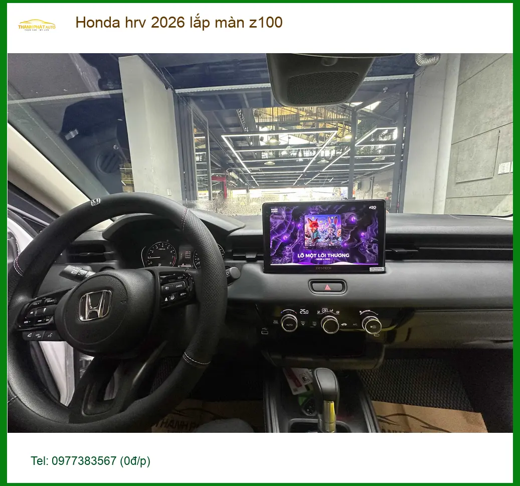 Anh Kiên lắp màn hình Z100 cho Honda HR-V 2026 tại Quận 2 uy tín, chính hãng ảnh thực tế 3
