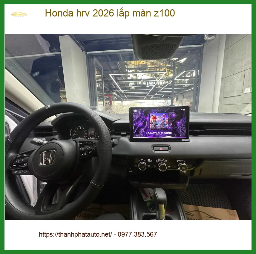 Anh Đình An lắp màn Z100 cho Honda HR-V 2026 tại Thủ Đức để xe thêm tiện nghi ảnh thực tế 4