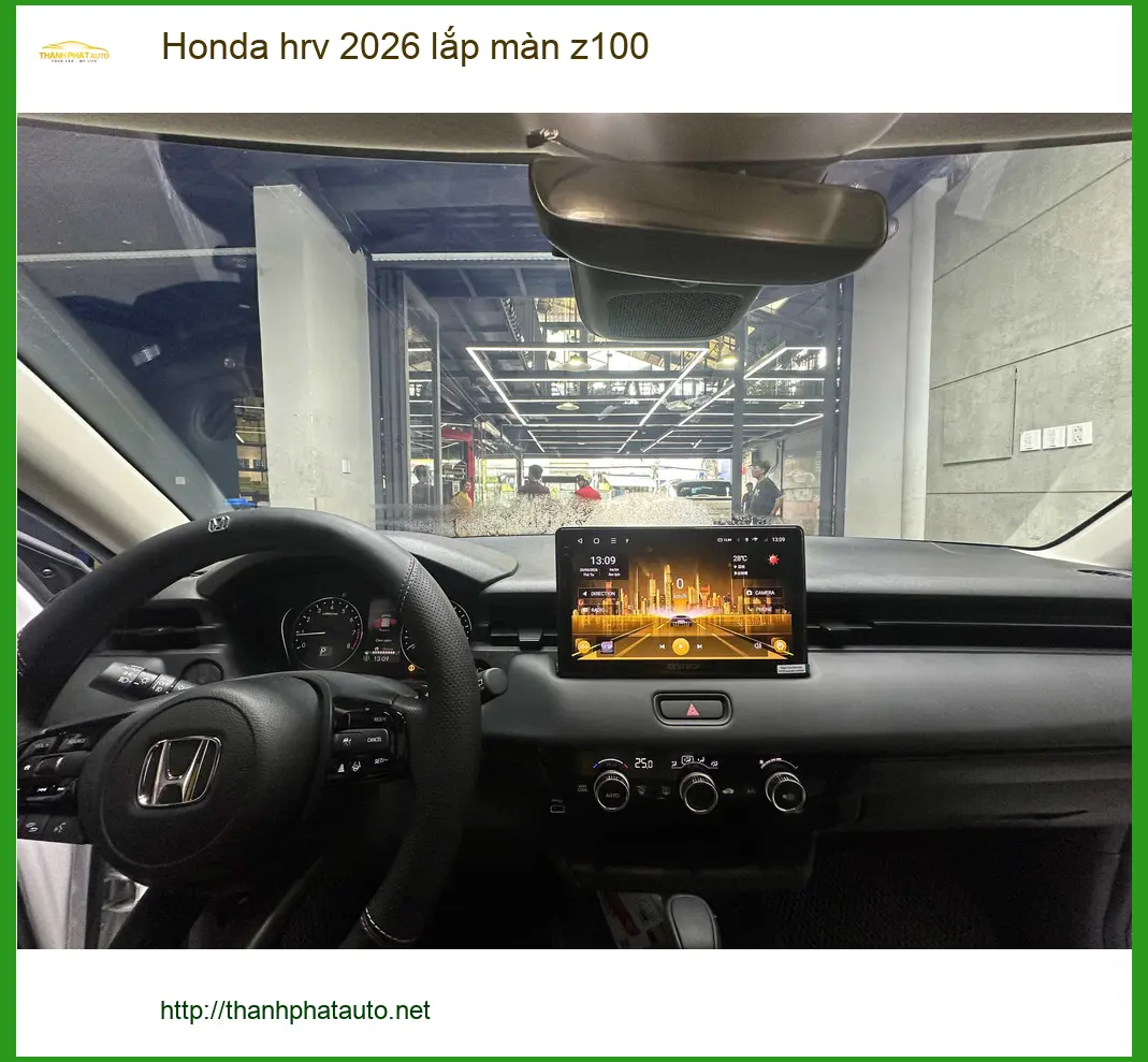 Chị Thảo lắp màn hình Z100 cho Honda HR-V 2026 tại Hóc Môn ảnh thực tế 4
