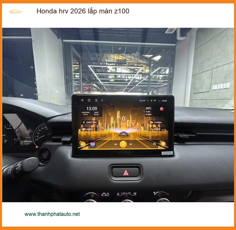 Anh Đình An lắp màn Z100 cho Honda HR-V 2026 tại Thủ Đức để xe thêm tiện nghi ảnh thực tế 5