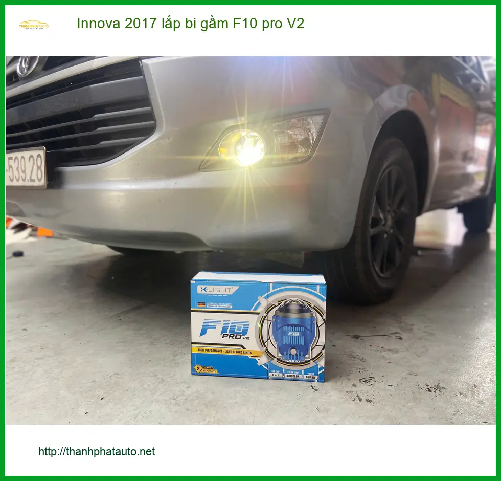 Chị Thảo độ bi gầm F10 pro V2 Innova 2017 Quận Gò Vấp vì đèn zin yếu
