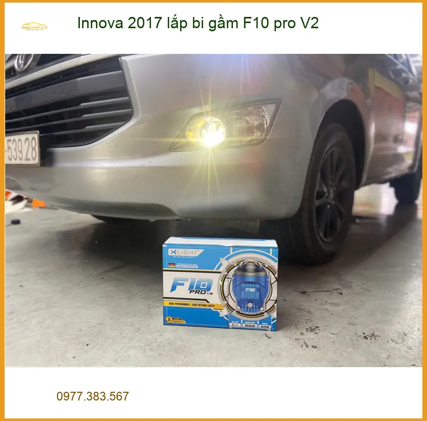Anh Tấn lắp bi gầm F10 pro V2 cho Innova 2017 tại Hóc Môn vì đèn xe yếu ảnh thực tế 2