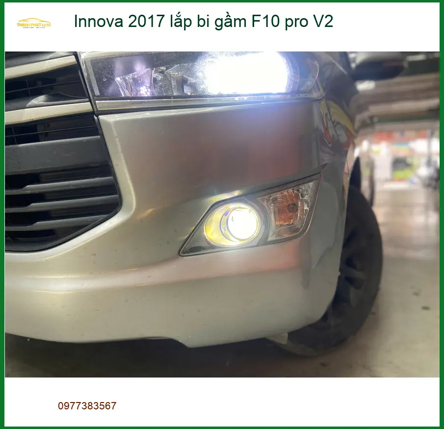 Anh Nam lắp bi gầm F10 pro V2 cho Innova 2017 ở Quận 2 vì đèn zin yếu. ảnh thực tế 3