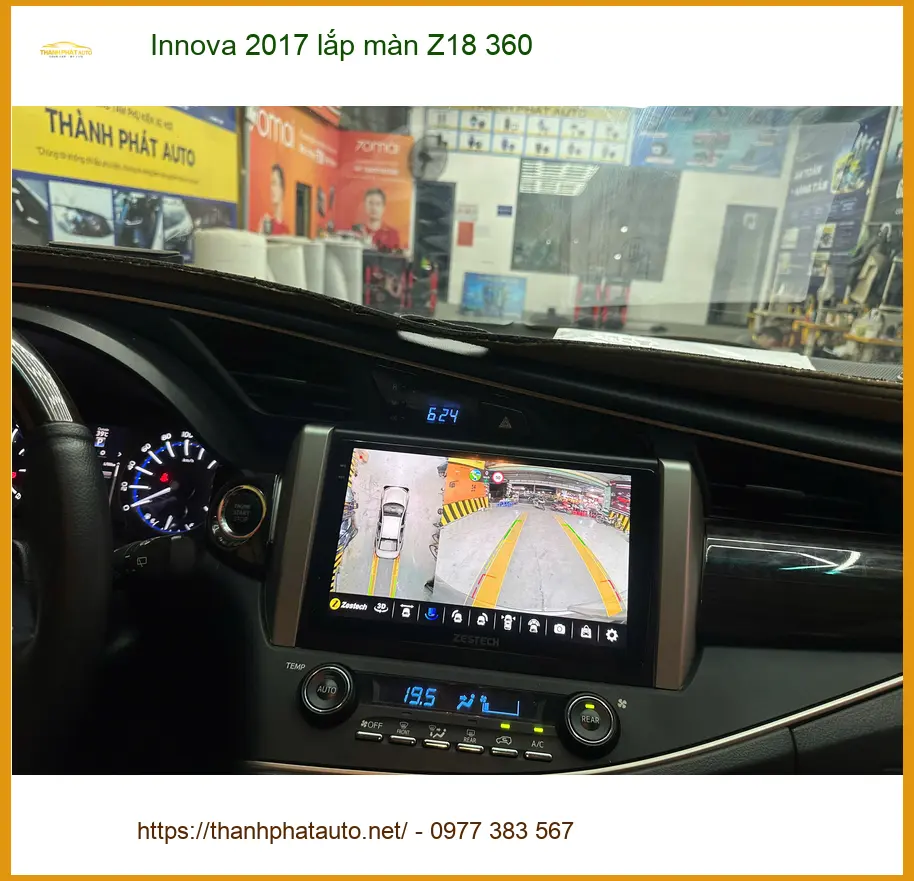 Anh Tuấn Khải lắp màn Z18 360 cho Innova 2017 tại Quận Thủ Đức, an tâm khi lái ảnh thực tế 3
