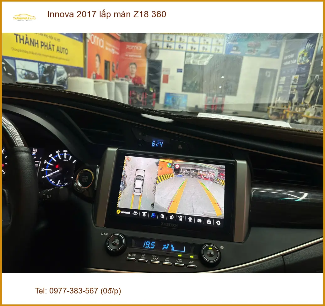 Anh Khải nâng cấp màn hình Z18 360 Innova 2017 vì màn zin đã lỗi thời ảnh thực tế 4