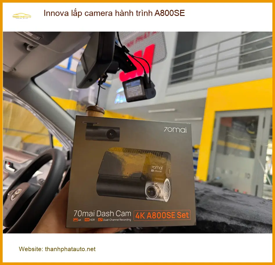 Anh Đạt lắp camera hành trình A800SE cho Innova tại Quận 9 để yên tâm hơn khi lái xe đêm ảnh thực tế 4