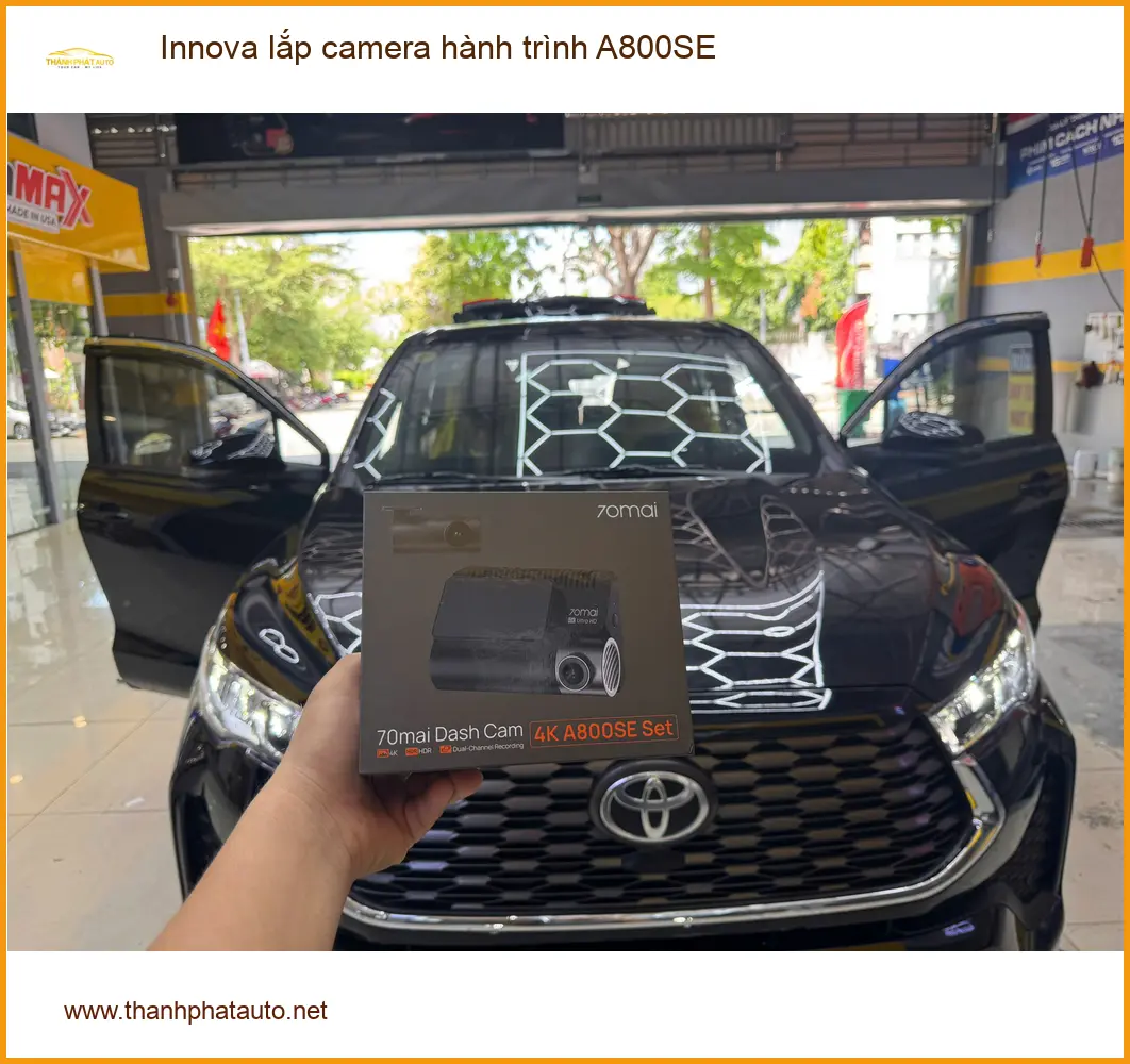Anh Đạt lắp camera hành trình A800SE cho Innova tại Quận 9 để yên tâm hơn khi lái xe đêm ảnh thực tế 5