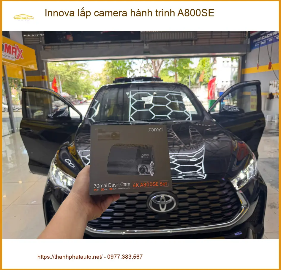 Anh Khang lắp camera hành trình A800SE cho Innova tại Hóc Môn để giám sát ảnh thực tế 5