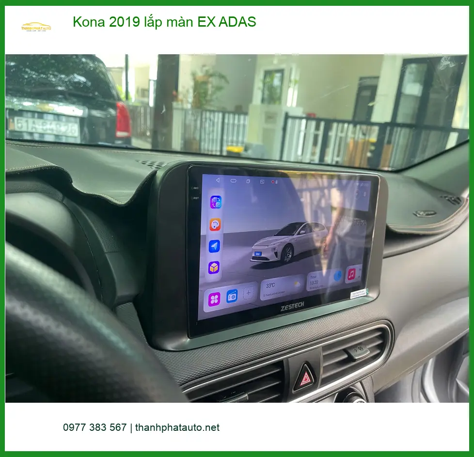 Anh Tùng lắp màn hình EX ADAS cho Kona 2019 tại Quận 9 để tăng tính năng thông minh ảnh thực tế 4