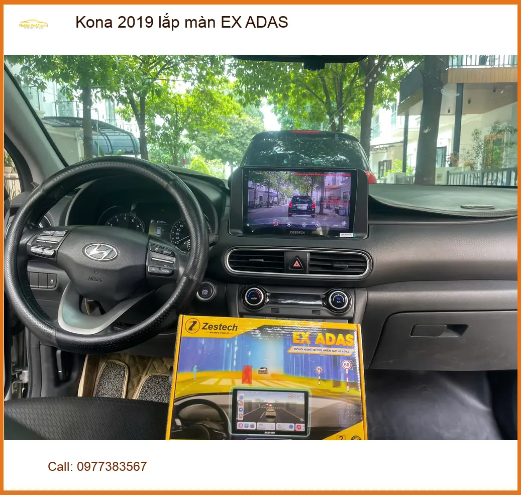 Anh Kiên lắp màn EX ADAS cho Kona 2019 tại Thủ Đức để lái xe an toàn hơn