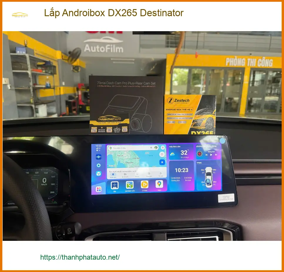 Anh Duy Khang lắp Androibox DX265 Destinator cho Hyundai Santa Fe ở Quận 12 ảnh thực tế 2