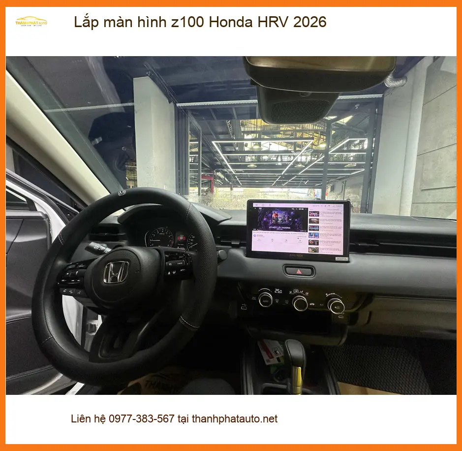 Anh Khang lắp màn hình Z100 Honda HRV 2026 tại Quận 12 để nâng cấp giải trí