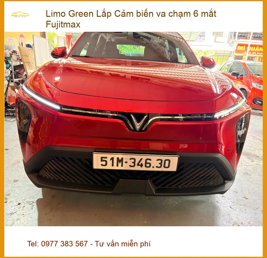 Anh Khải Limo Green lắp cảm biến va chạm 6 mắt Fujitmax Bình Chánh ảnh thực tế 2
