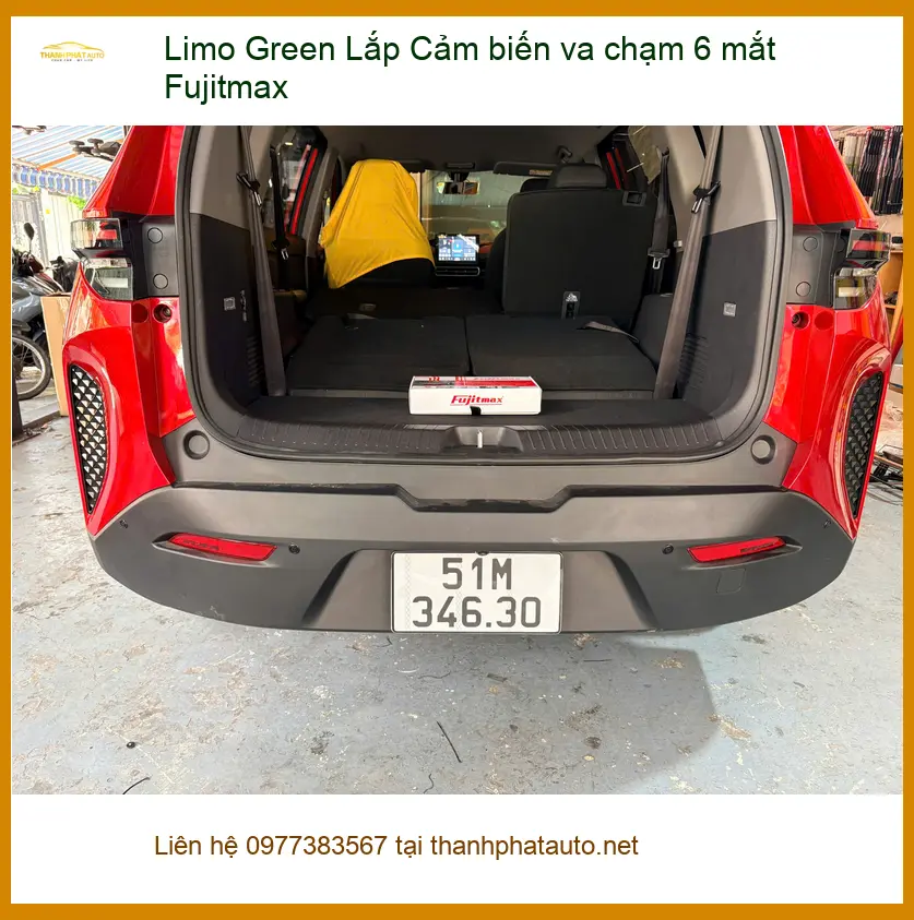 Anh Khải Limo Green lắp cảm biến va chạm 6 mắt Fujitmax Bình Chánh ảnh thực tế 4
