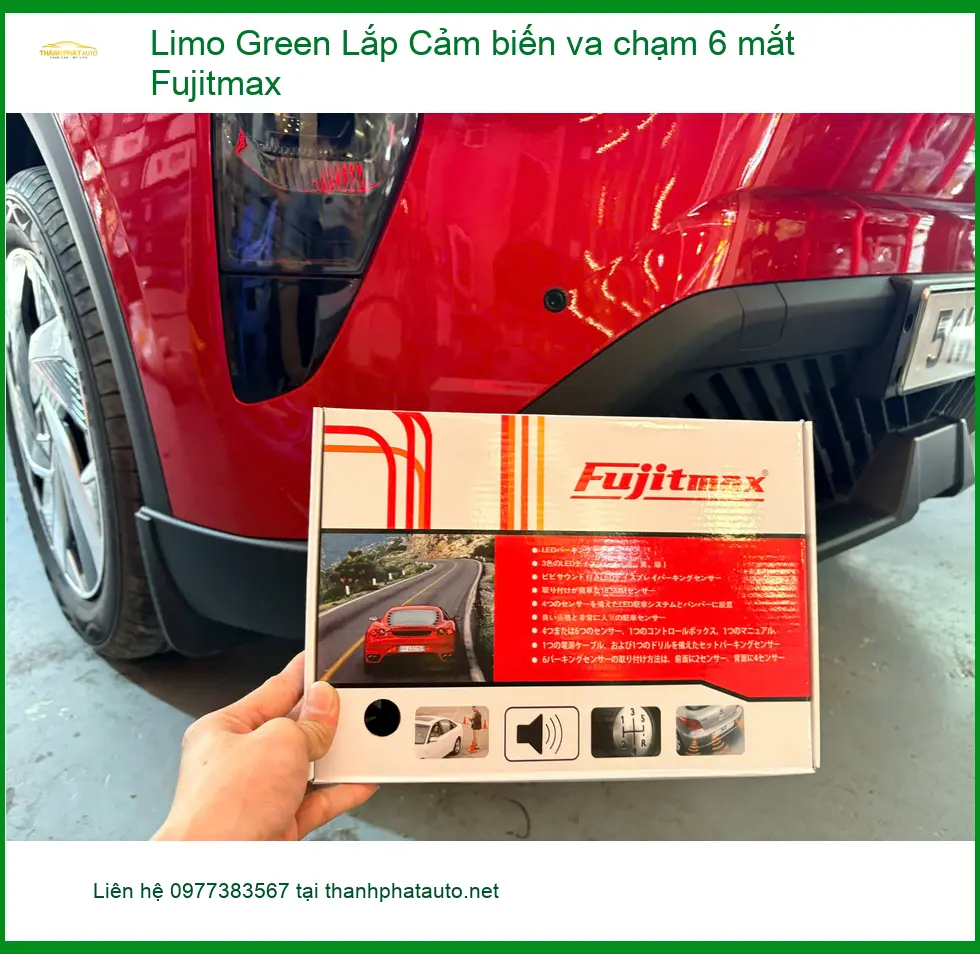 Chú An lắp Cảm biến va chạm 6 mắt Fujitmax cho Limo Green ở Quận 2 ảnh thực tế 2