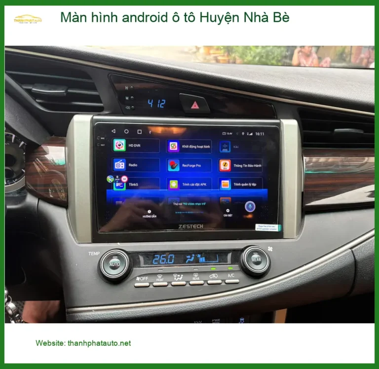 Nơi Lắp Màn Hình Android Ô Tô Tại Huyện Nhà Bè - Lắp Đặt Uy Tín TPHCM