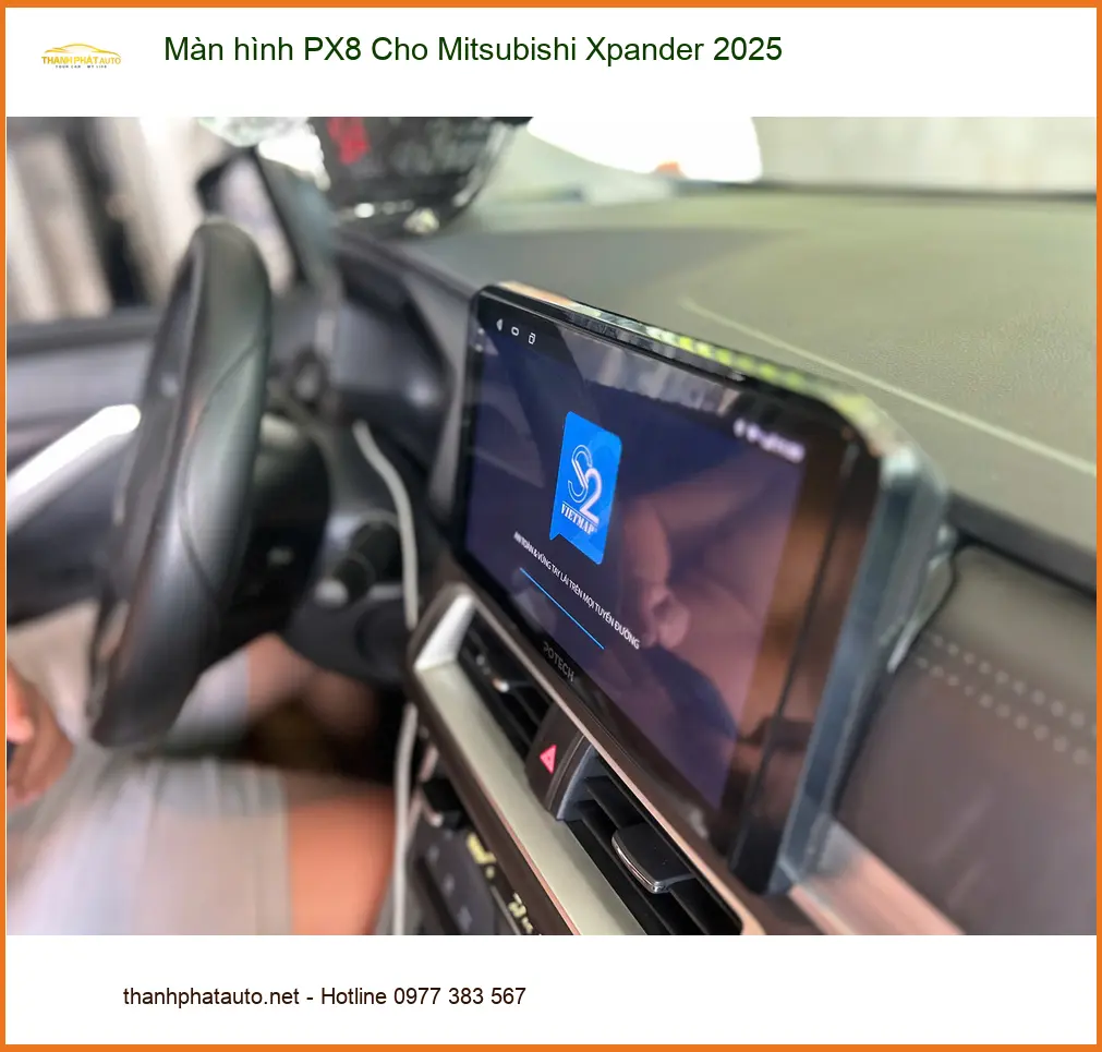 Chú Tấn lắp màn hình PX8 cho Mitsubishi Xpander 2025 ở Quận 1