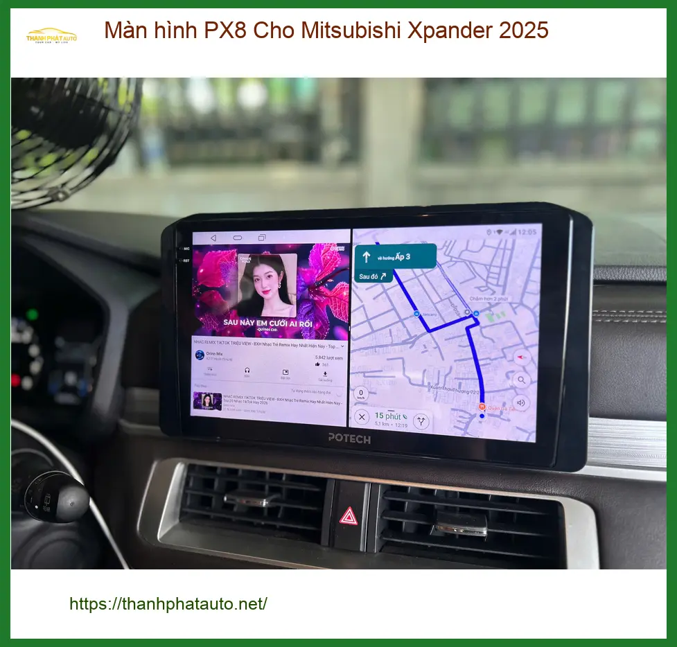 Chú Tấn lắp màn hình PX8 cho Mitsubishi Xpander 2025 ở Quận 1 ảnh thực tế 4