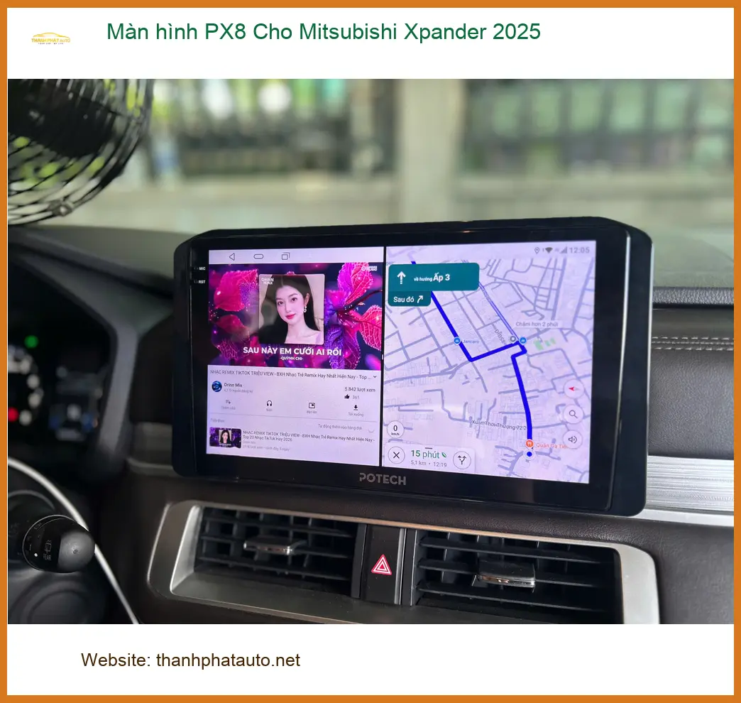 Anh Khải nâng cấp màn hình PX8 Xpander 2025 tại Thủ Đức để giải trí ảnh thực tế 4
