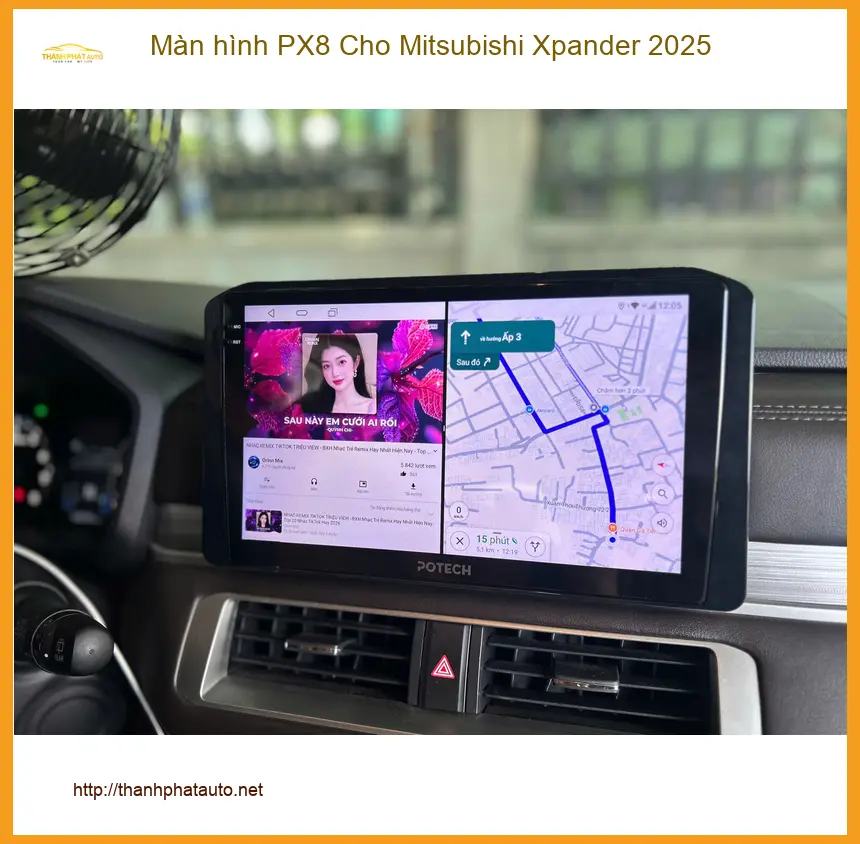Anh Minh lắp màn hình PX8 Xpander 2025 tại Quận 2.