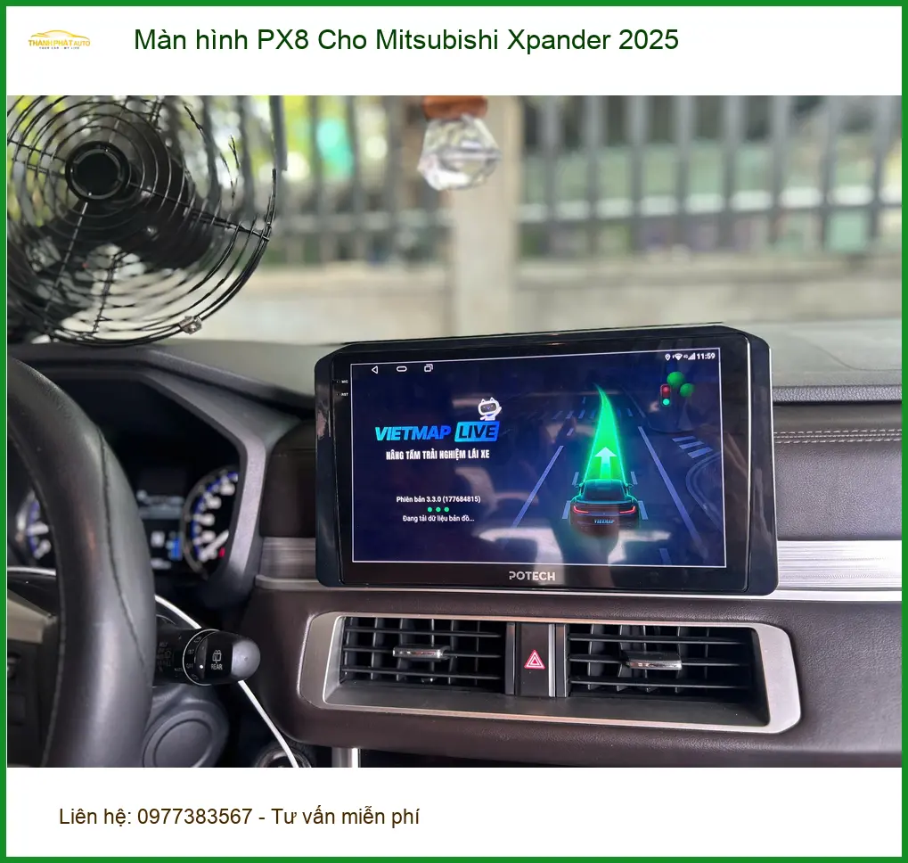 Anh Minh lắp màn hình PX8 cho Mitsubishi Xpander 2025 tại Quận 9 để nâng tầm nội thất ảnh thực tế 3