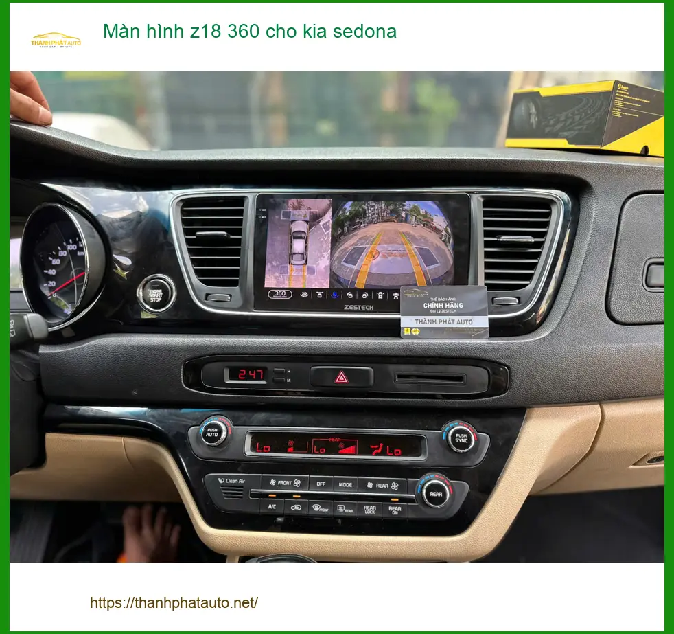 Anh Quang lắp màn hình Z18 360 chính hãng cho Kia Sedona tại Quận 1 ảnh thực tế 3