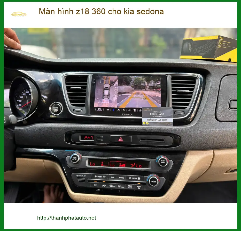 Địa chỉ lắp màn hình Z18 360 cho Kia Sedona Quận 2 uy tín, giá tốt