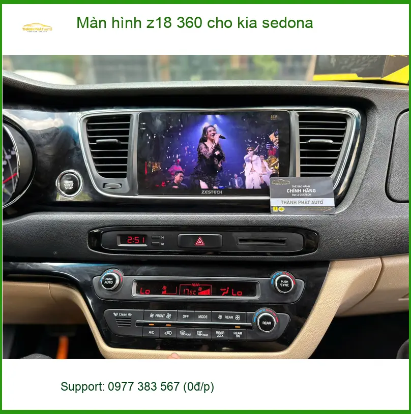 Địa chỉ lắp màn hình Z18 360 cho Kia Sedona Quận 2 uy tín, giá tốt ảnh thực tế 3