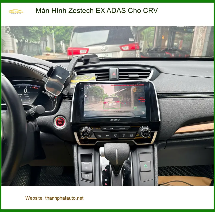 Anh Tùng lắp Màn Hình Zestech EX ADAS cho CRV tại Quận Thủ Đức ảnh thực tế 2