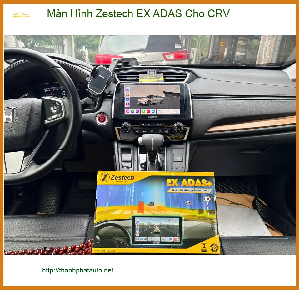 Anh Kiệt lắp Màn Hình Zestech EX ADAS cho CRV tại Quận 12 ảnh thực tế 3