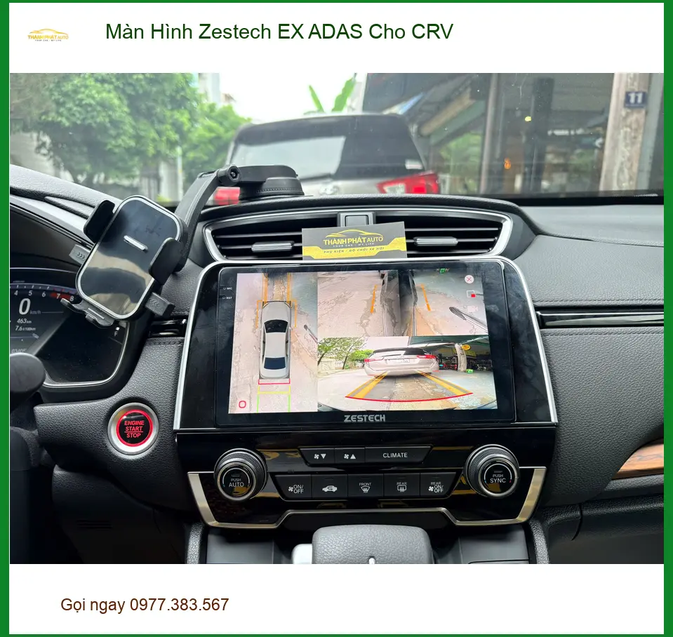 Anh Hải lắp Màn Hình Zestech EX ADAS cho CRV tại Quận 9 để nâng cao trải nghiệm lái xe ảnh thực tế 3