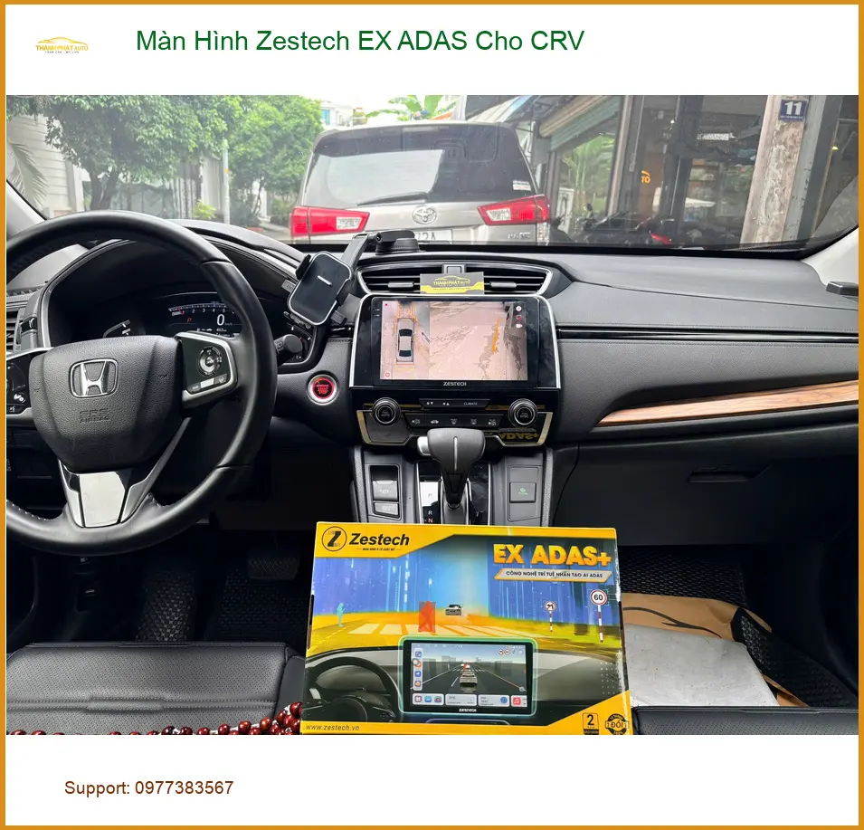 Anh Hải lắp Màn Hình Zestech EX ADAS cho CRV tại Quận 9 để nâng cao trải nghiệm lái xe ảnh thực tế 5