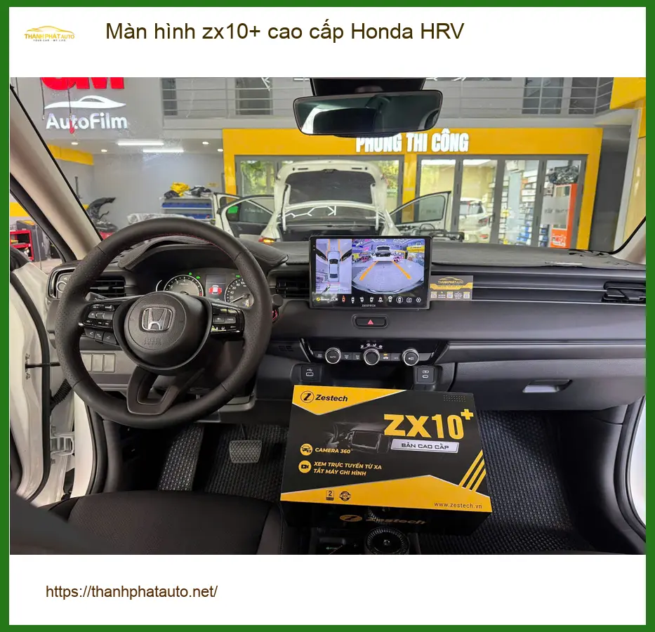 Anh Cường lắp màn hình ZX10+ cao cấp Honda HRV tại Bình Chánh