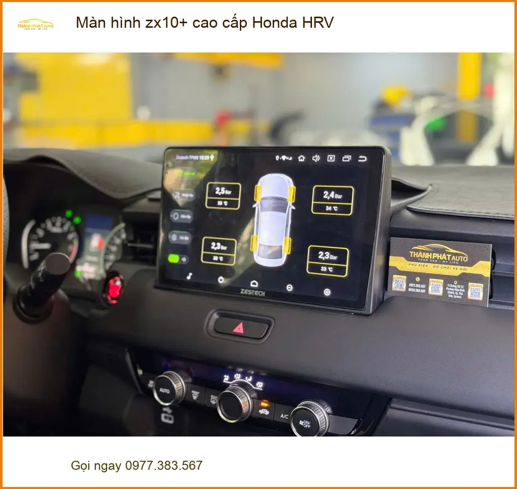 Anh Cường lắp màn hình ZX10+ cao cấp Honda HRV tại Bình Chánh ảnh thực tế 2