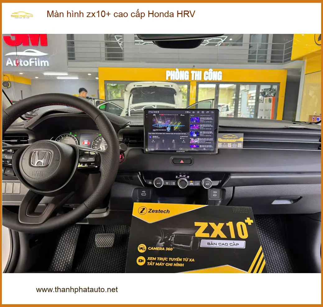 Anh Cường lắp màn hình ZX10+ cao cấp Honda HRV tại Bình Chánh ảnh thực tế 4