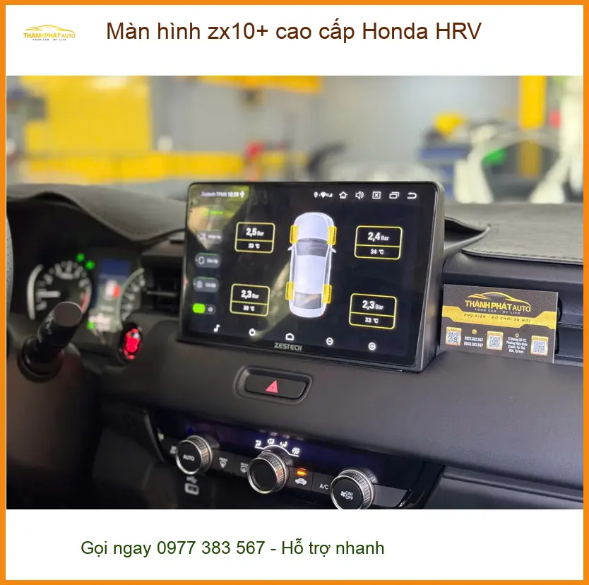 Chị Thảo nâng cấp màn hình ZX10+ cao cấp cho Honda HRV ở Nhà Bè