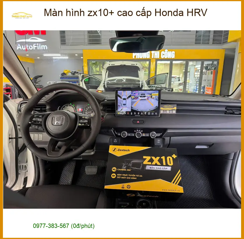 Chú Phước lắp màn hình ZX10+ cao cấp cho Honda HRV tại Thủ Đức ảnh thực tế 2