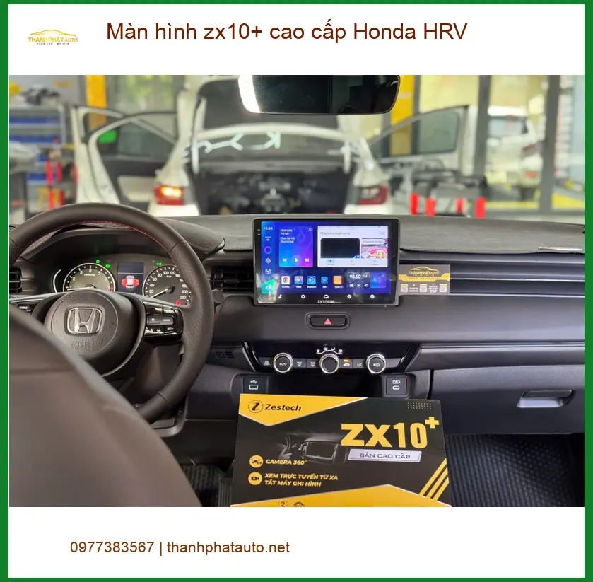 Chú Phước lắp màn hình ZX10+ cao cấp cho Honda HRV tại Thủ Đức ảnh thực tế 3