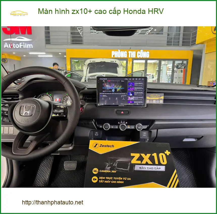 Chú Phước lắp màn hình ZX10+ cao cấp cho Honda HRV tại Thủ Đức ảnh thực tế 4
