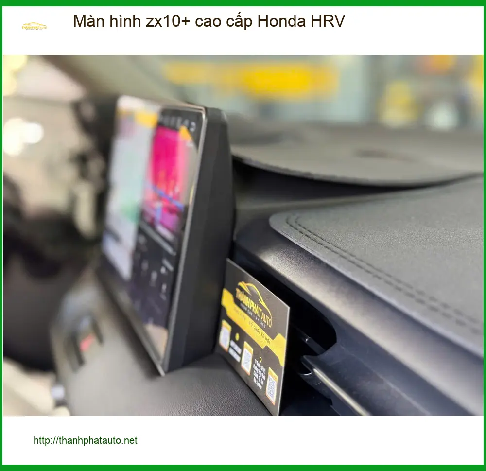Anh Minh lắp màn hình ZX10+ cao cấp cho Honda HRV tại Quận 2 vì màn zin đã cũ ảnh thực tế 4