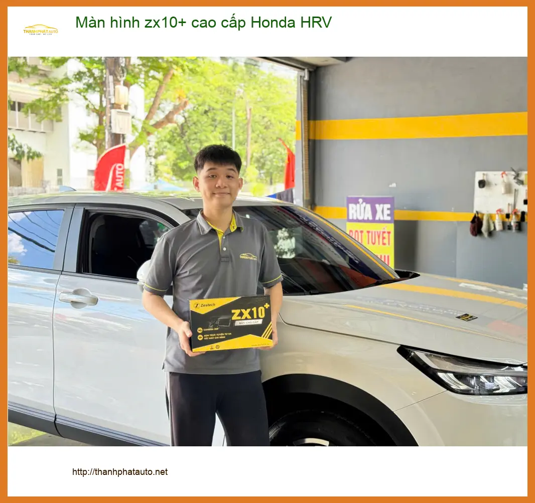 Anh Tùng lắp màn hình ZX10+ cao cấp cho Honda HRV ở Quận 12 ảnh thực tế 3