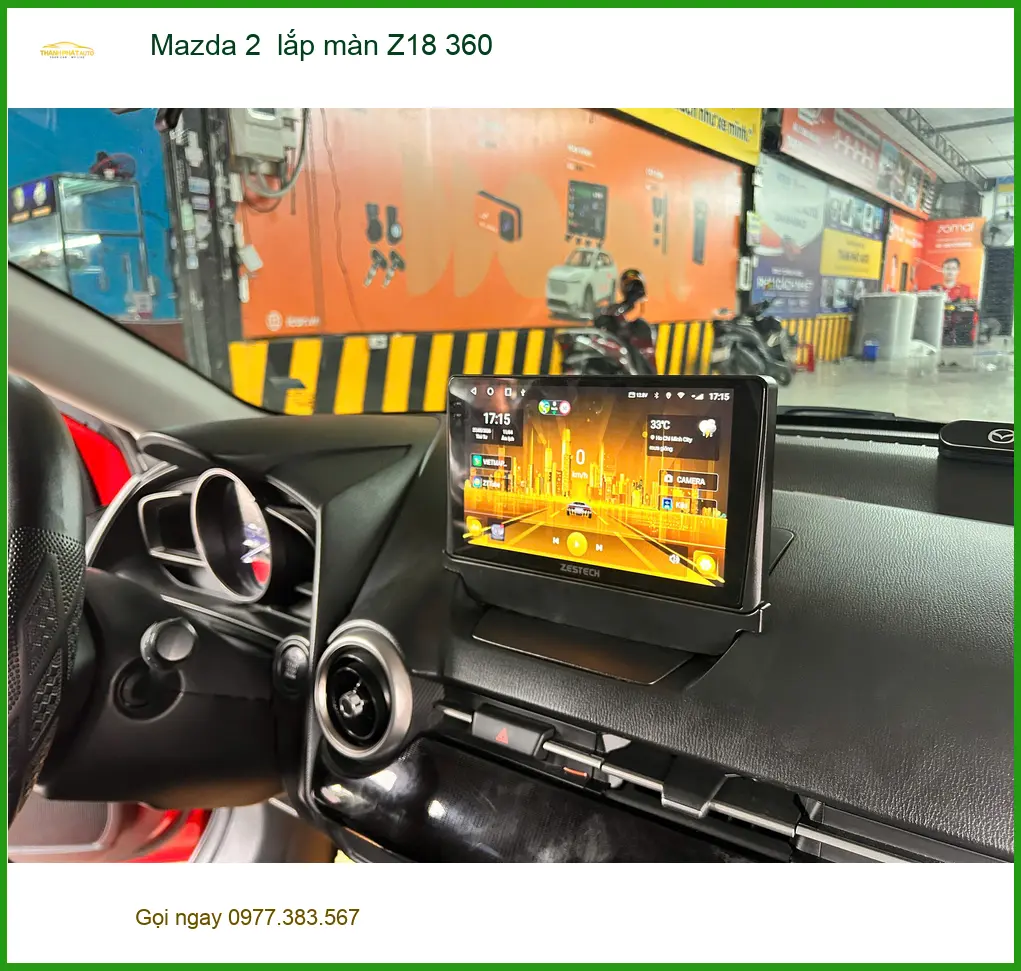 Anh Tùng Mazda 2 lắp màn Z18 360 Quận 9 để loại bỏ điểm mù khi di chuyển ảnh thực tế 3