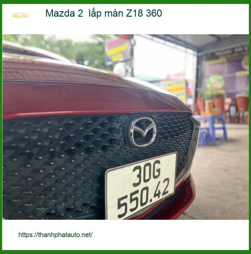 Anh Tùng Mazda 2 lắp màn Z18 360 Quận 9 để loại bỏ điểm mù khi di chuyển ảnh thực tế 5