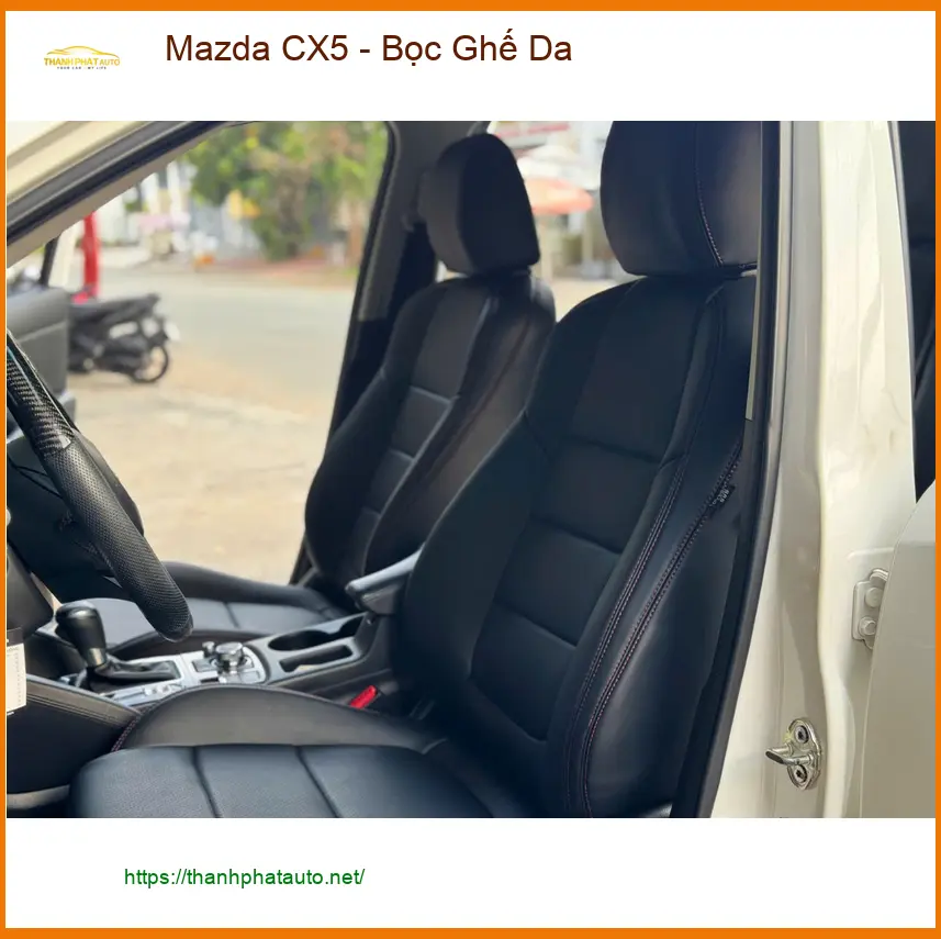 Anh Minh bọc ghế da cho Mazda CX5 tại Quận 12 để nâng tầm không gian xe