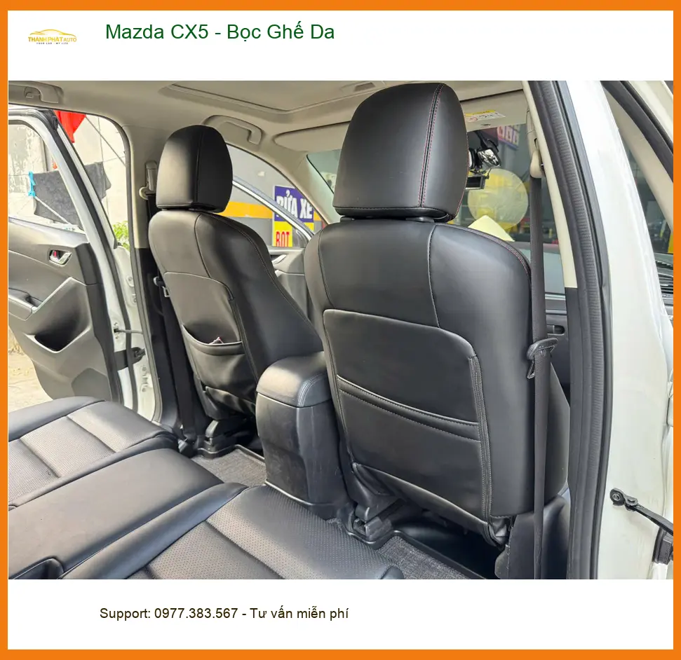 Anh Minh bọc ghế da cho Mazda CX5 tại Quận 12 để nâng tầm không gian xe ảnh thực tế 3