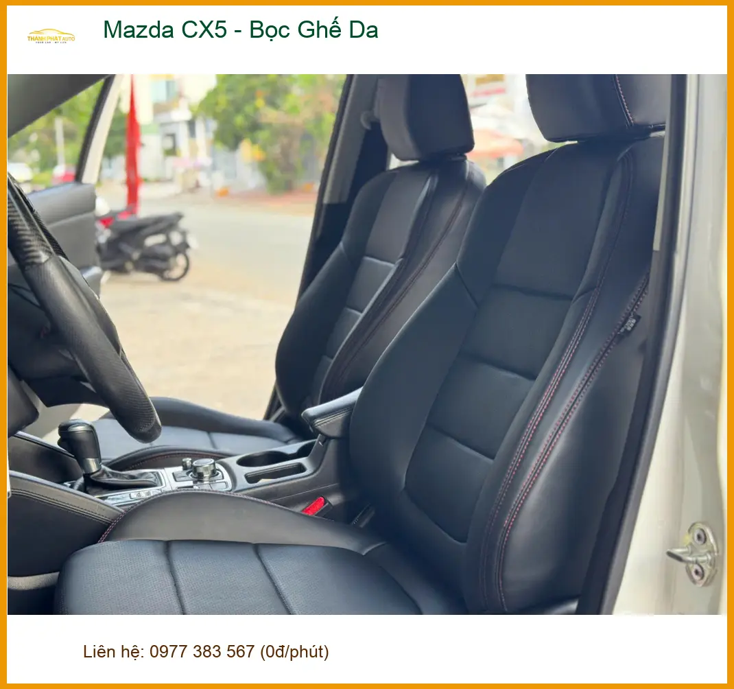 Anh Minh bọc ghế da cho Mazda CX5 tại Quận 12 để nâng tầm không gian xe ảnh thực tế 4
