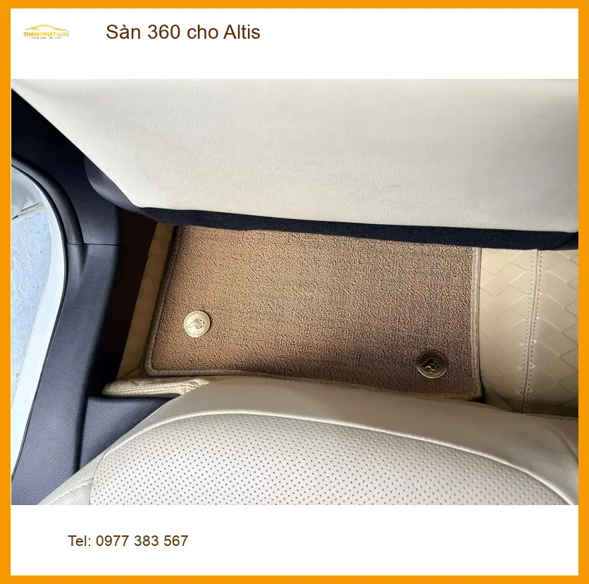 Anh Khôi lắp sàn 360 cho Altis tại Quận 2 để xe luôn sạch sẽ ảnh thực tế 3