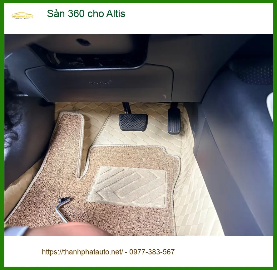 Chị Hằng làm Sàn 360 cho Toyota Altis tại Thủ Đức để xe luôn sạch sẽ ảnh thực tế 4
