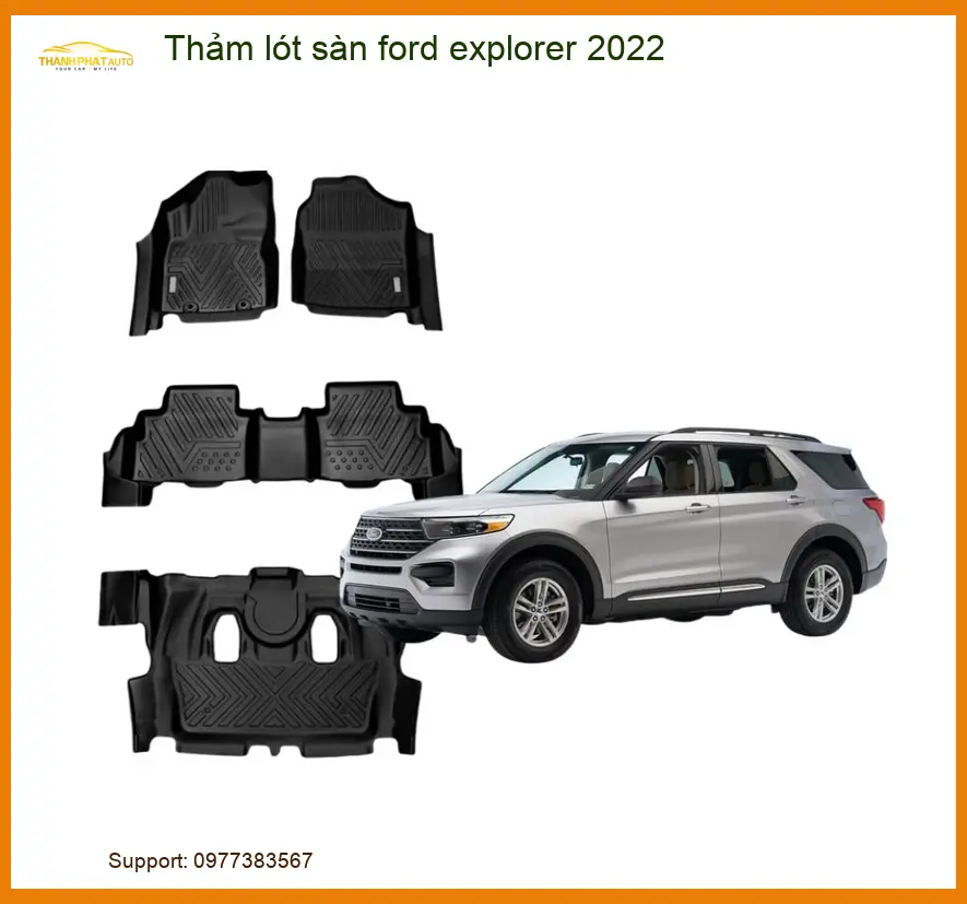 Thảm Lót Sàn Ford Explorer 2022 - Địa Chỉ Lắp Đặt Chính Hãng TPHCM