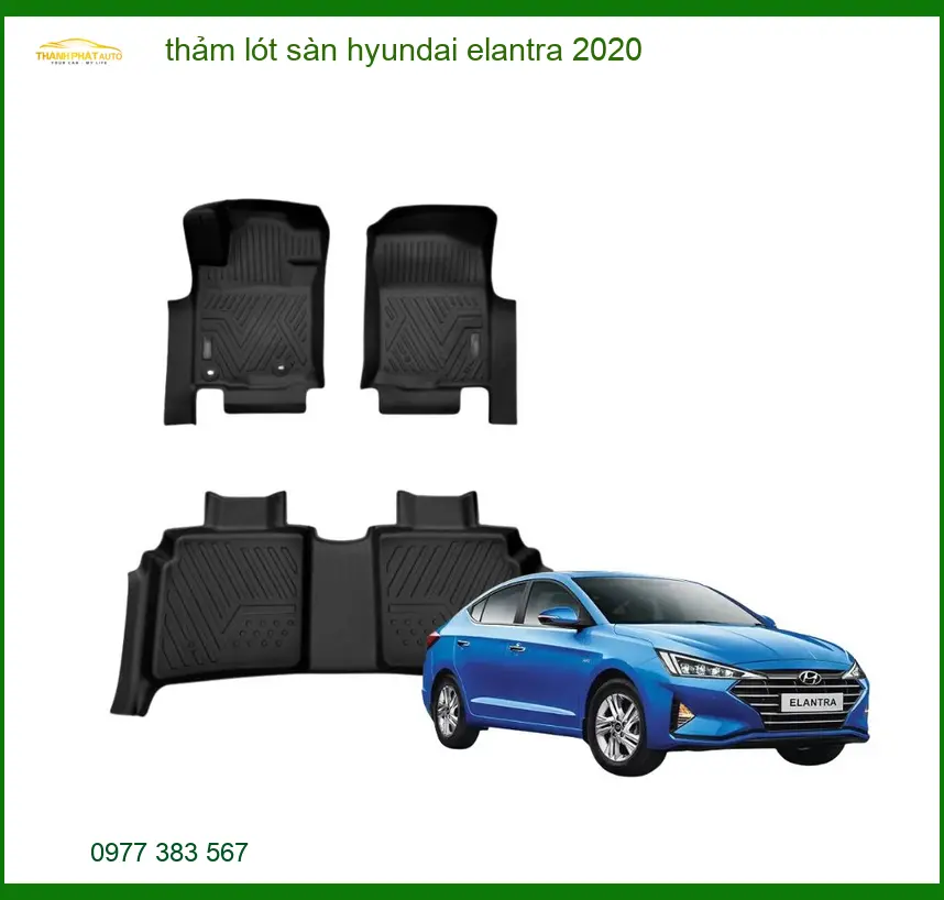 Thảm Lót Sàn Hyundai Elantra 2020 - Địa Chỉ Lắp Đặt Uy Tín TPHCM
